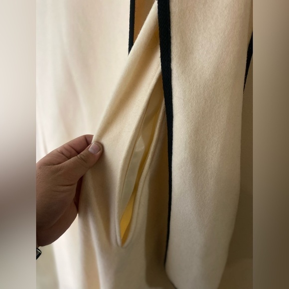 VTG Alorna Women's Wool Cape Coat O/S Neutral RARE Poncho Cocktail Party - Picture 10 of 16